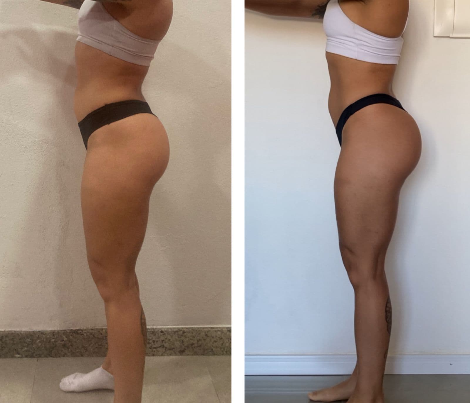 Resultado feminino de treino com acompanhamento individual